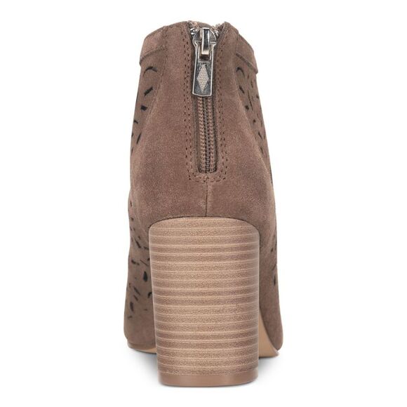 AMERICAN RAG Womens Beige Glia Round Toe Block Heel Leather Shootie 7 M - Picture 2 of 4